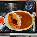 大黒パーキングエリア フードコート - 朝からカツカレー笑