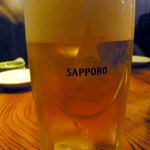 Kazaguruma - はい。お決まりの生ビールです。仕事の後のビールは最高ですよね。