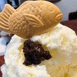 こひる庵 - あんこにミルク氷　合わないはずありません♡