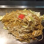 テッペン。 - イカ焼きそば+ビックリサイズ(2玉)＋野菜増し