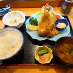 秀浜 - ミックスフライ定食