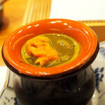 天婦羅 みやしろ - 鮑のしゃぶしゃぶ