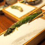 天婦羅 みやしろ - アスパラガス