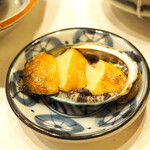 天婦羅 みやしろ - 鮑のしゃぶしゃぶ