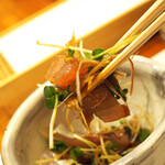 天婦羅 みやしろ - 淡路産朝締め鯵