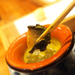 天婦羅 みやしろ - 鮑のしゃぶしゃぶ