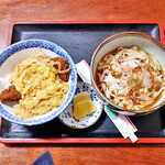 一八うどん - カツ丼ランチ（きしめん）