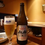 ステーキハウス江並 - 最初はビール