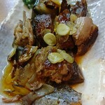 鯉幟 - 本鮪テールステーキ（大）トロトロゼラチンが旨いわ（ご主人が食べやすく砕いてくれた）