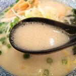 麺や 虎鉄 - 塩ラーメン(ネギメンマ増し・麺かため)