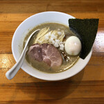 煮干中華ソバ イチカワ - "B(濁)"950円に"味玉"150円をトッピング♪