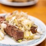 池袋もつ焼きパラダイス富士 - 2023.4 ねぎれば（297円）