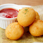 Fried mozzarella cheese balls