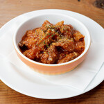 Tomato stew with tripe and beef tendon