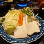 Shabushabu Sukiyaki Hitorinabe Megu - 野菜＆豆腐 2023年4月
