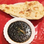インド料理 インディアンハット - ブラックキーマカレー＆ナン