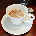 キッチン ブルー グローブ - 後半はミルクを入れます