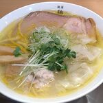 麺屋 鶏ノ湯 - 鶏そば柚子塩∔ワンタントッピングゥ