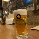 四十八漁場 - 生ビールでお疲れ様の乾杯〜(*￣∇￣)ノ