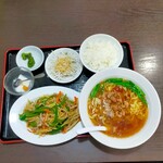 台湾料理 祥瑞 - 2023年4月13日(木) 青椒肉絲定食(台湾ラーメン)1,180円
