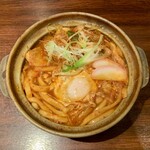 酒と味噌煮込み 味噌煮込罠 - キムチ味噌煮込みうどん ¥1,050