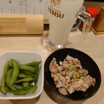 焼き鳥 呑呑 - 鶏皮ポン酢