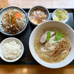 香湯ラーメン ちょろり - 塩ラーメンAセット ¥900