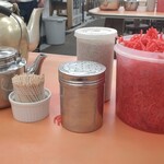 元祖ラーメン長浜家 - 卓上♪赤は使いませんよ！