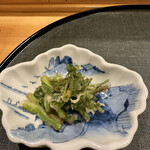 味享 - セリの天ぷら。