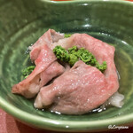 御料理 寺沢 - いわて牛のしゃぶしゃぶ花山椒とともに