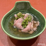 御料理 寺沢 - いわて牛のしゃぶしゃぶ花山椒とともに