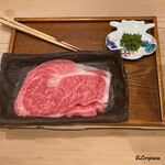 御料理 寺沢 - いわて牛のサーロインと花山椒