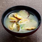 Miso soup with clams