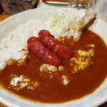 もんてく - カレー、ウインナートッピング