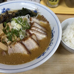 のり吉ラーメン - 味噌チャーシュー丼メンマ増し　ライス小1200円