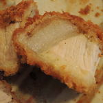 とんかつ桂 - 脂身のとこ