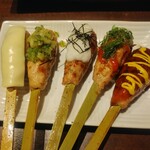 たま - 生つくね串盛り合わせ5本