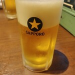 たま 駅前通り店 - 飲み放題　一杯目のビール