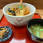 天ぷら旬菜　由庵 - えび天丼（大）