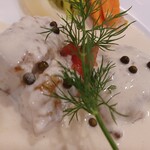 レストラン　クレール - 鱸のクリームソース＠Lunch B