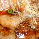 Ganso Butadonya Tonton - ハーフ&ハーフ丼 (厚切り豚バラ&薄切り豚ロース)