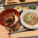 福とほまれ - ソースカツ丼とケンゾウ蕎麦のセット