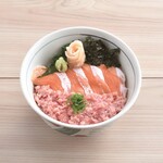 Seared tuna salmon bowl