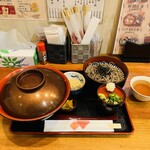 Teuchi Sobadokoro Yaemon - カツ丼定食　１０００円