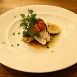 Bottega di Takamazzo - 【ディナー6000円コース】魚料理　真鯛・岩牡蠣の蒸し焼き