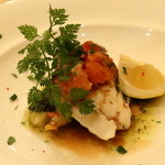 ボッテガ ディ タカマッツオ - 【ディナー6000円コース】魚料理　真鯛・岩牡蠣の蒸し焼き