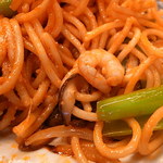 ローマ軒＆ローマ酒場 - ② エビコマツナナポはジャポネ流（2013年5月28日）