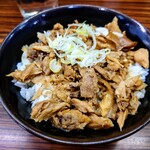 もつの屋 - 数量限定 まかない丼
            +80円!!??謎肉