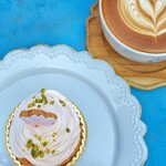 Petika sukemasacoffee - チェリーブロッサムタルトとカプチーノ