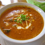 インディアン・レストラン　ロタ - オクラとひき肉のカレー